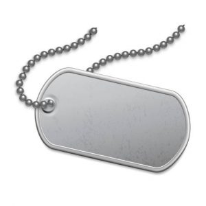 DOGTAG militaire GRAVÉ